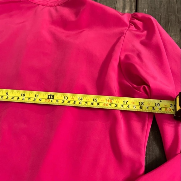 Vintage Gailord Rasberry Blouse size 10 - Picture 4 of 7